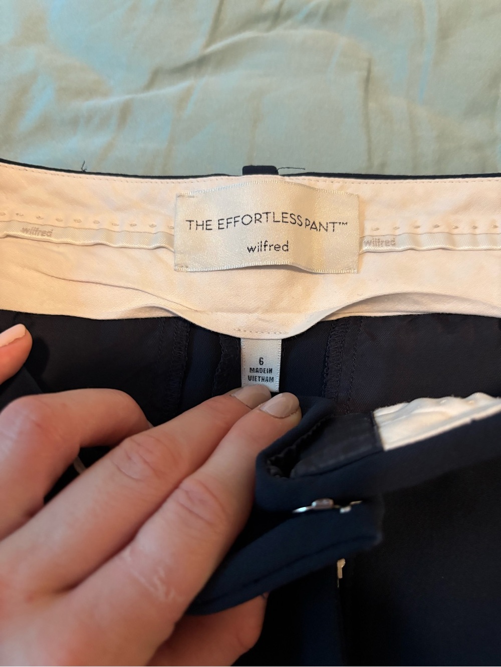 Wilfred navy Effortless Pant - Picture 4 of 7